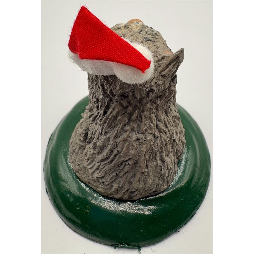 Byers Choice Carolers Cat with Santa Hat Dated 2000 - Picture 4 of 7